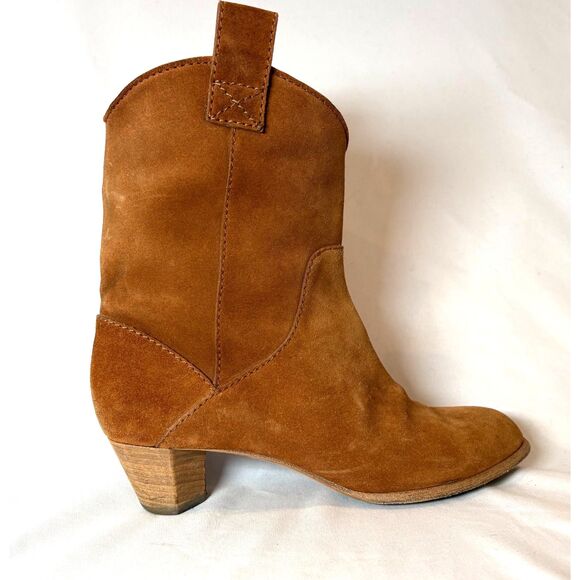 Marc By Marc Jacobs Shoes - Marc by Marc Jacobs Ginger Tan Suede Mid-Calf Boots EUR 37